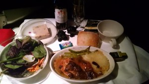 Mary's Virgin Atlantic Meal