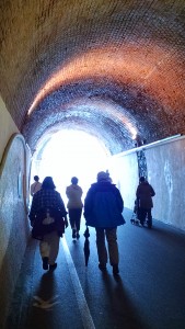 Lis & Roger in the magical musical tunnel
