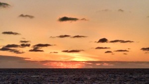 Sunset after today's storm cleared